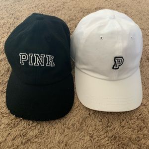 Pink Victoria’s Secret baseball caps
